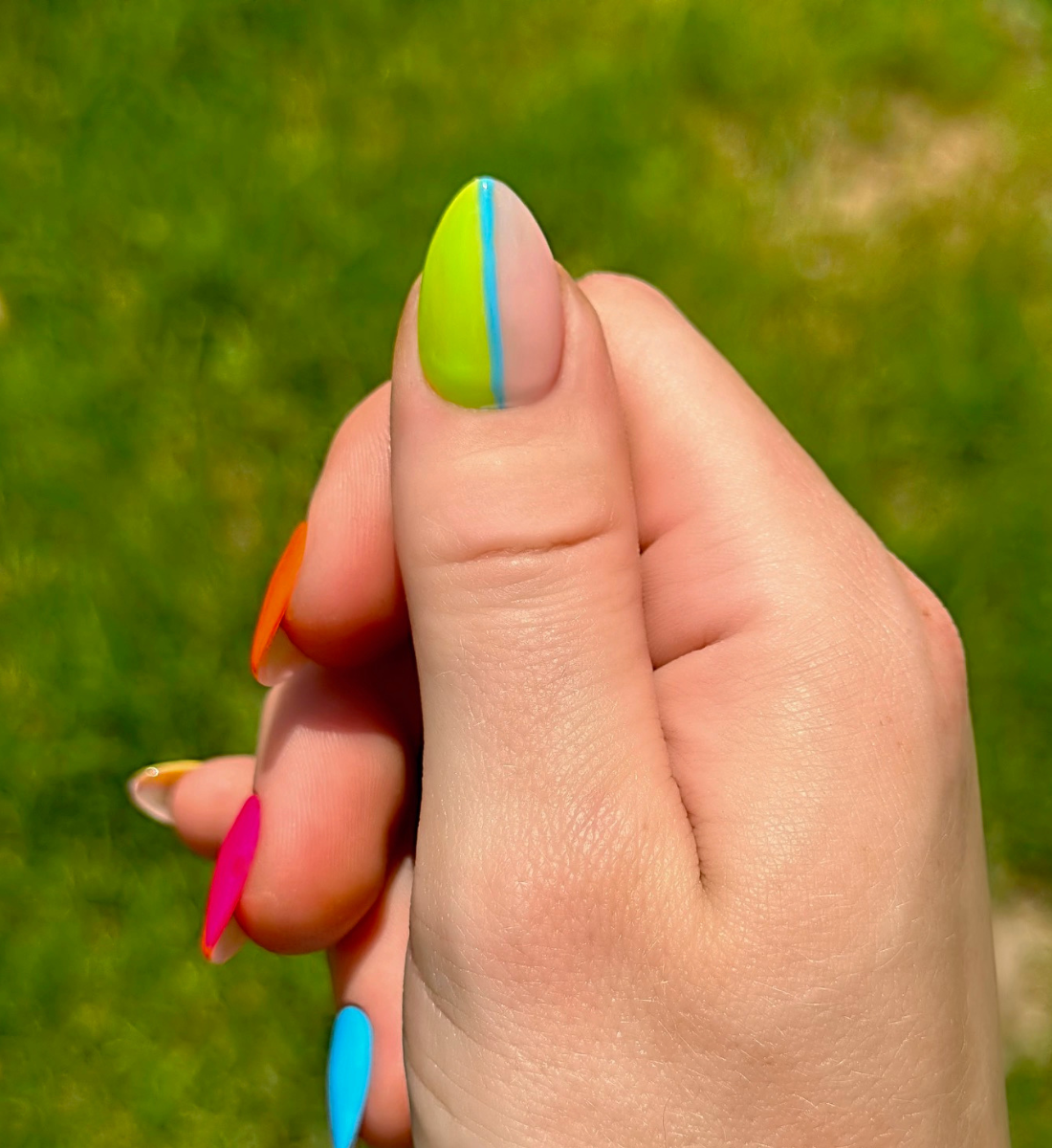 Stripes or Flowers? Let's Get Both: 24pc Hand-Painted Luxury Press-On Nails