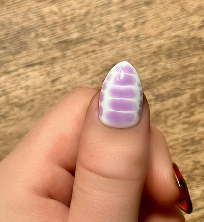 Savage: 24pc Short Almond Hand-Painted Luxury Press-on Nails